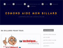 Tablet Screenshot of billard.org